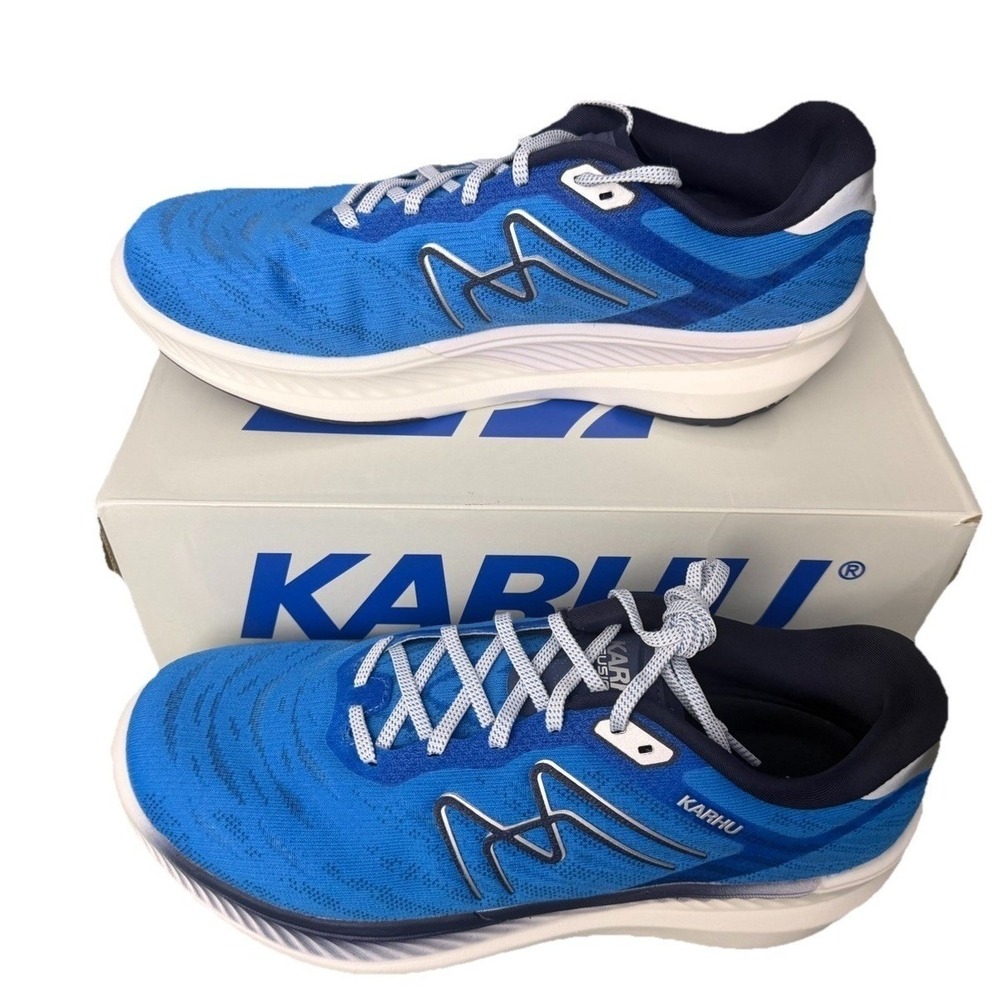 Karhu Men's Fusion 4.0 Athletic Running Shoes Size 9.5 Ibiza Blue/Mood Indigo NW